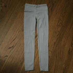 Athleta Girls Chit Chat Leggings size 8-10 powder green/gray